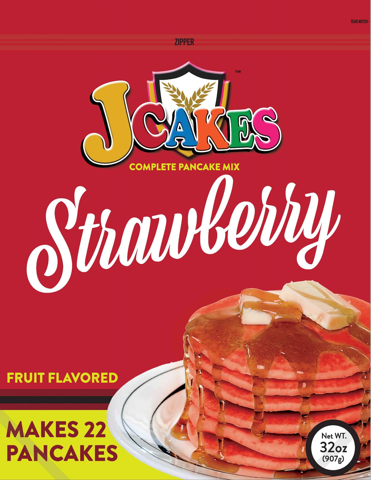 J Cakes Strawberry Pancake Mix