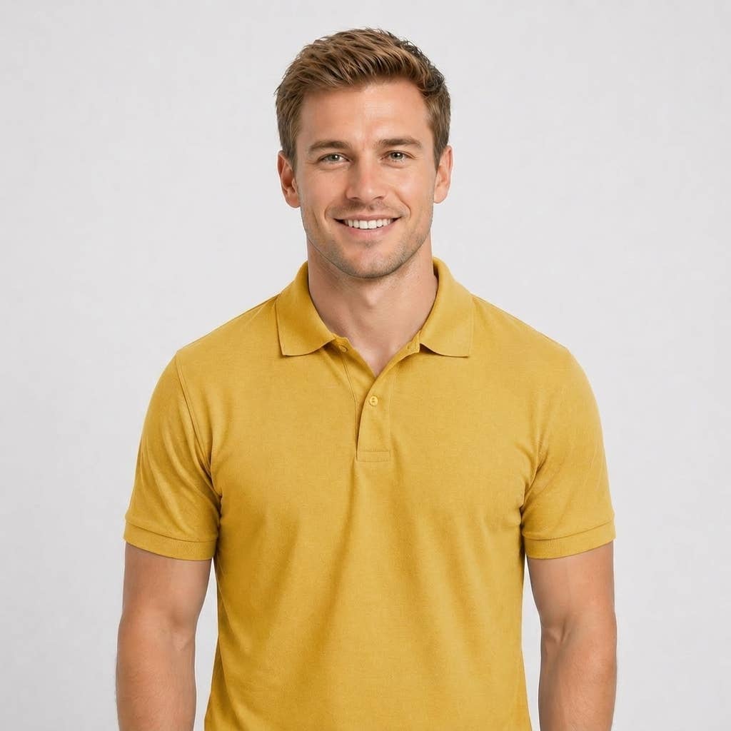 Men’s Premium Pique Cotton Polo Shirt – Breathable, Stylish