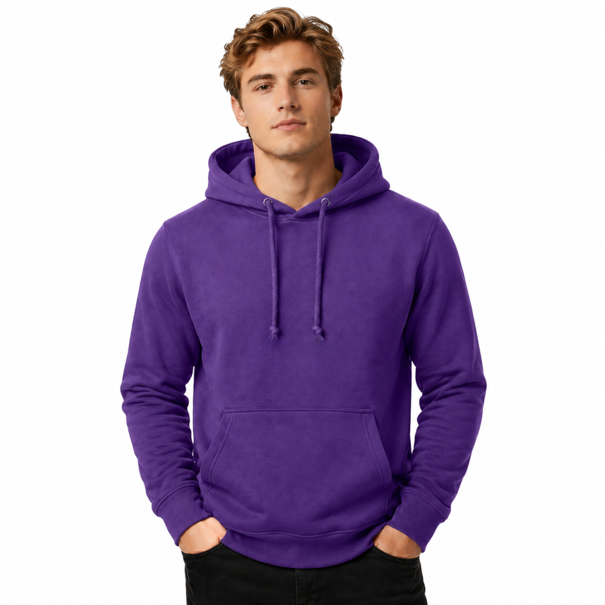 Men's Plain Hoodie | Casual Hoodie Jumper | Regular Fit