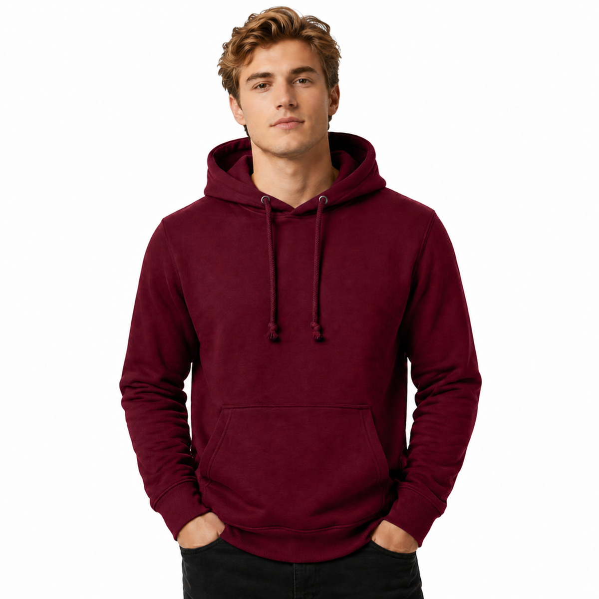 Men's Plain Hoodie | Casual Hoodie Jumper | Regular Fit