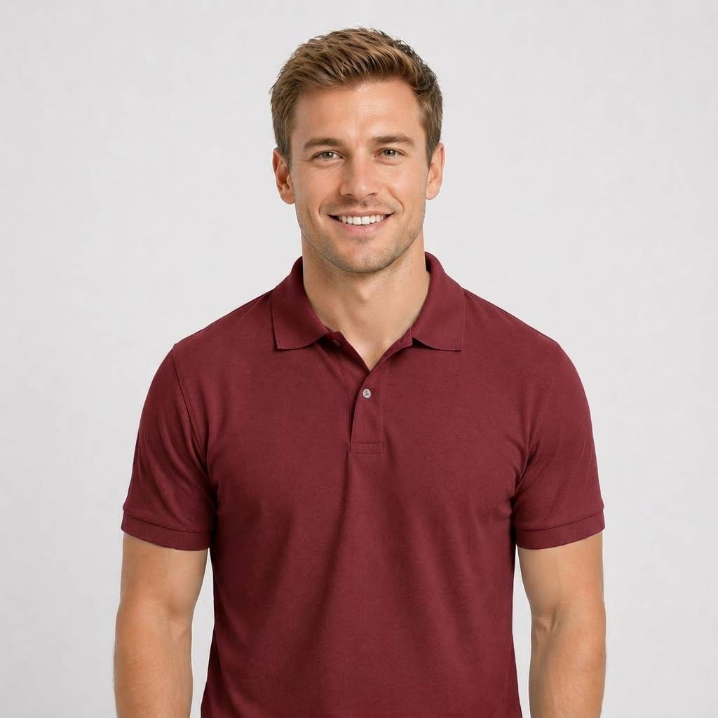 Men’s Premium Pique Cotton Polo Shirt – Breathable, Stylish