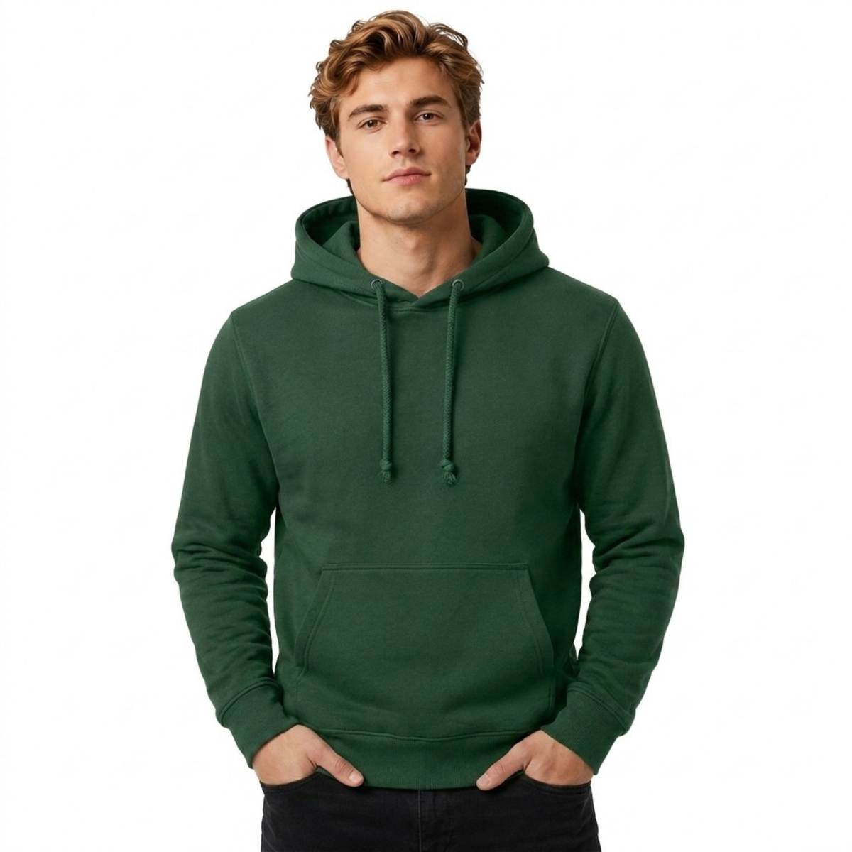 Men's Plain Hoodie | Casual Hoodie Jumper | Regular Fit