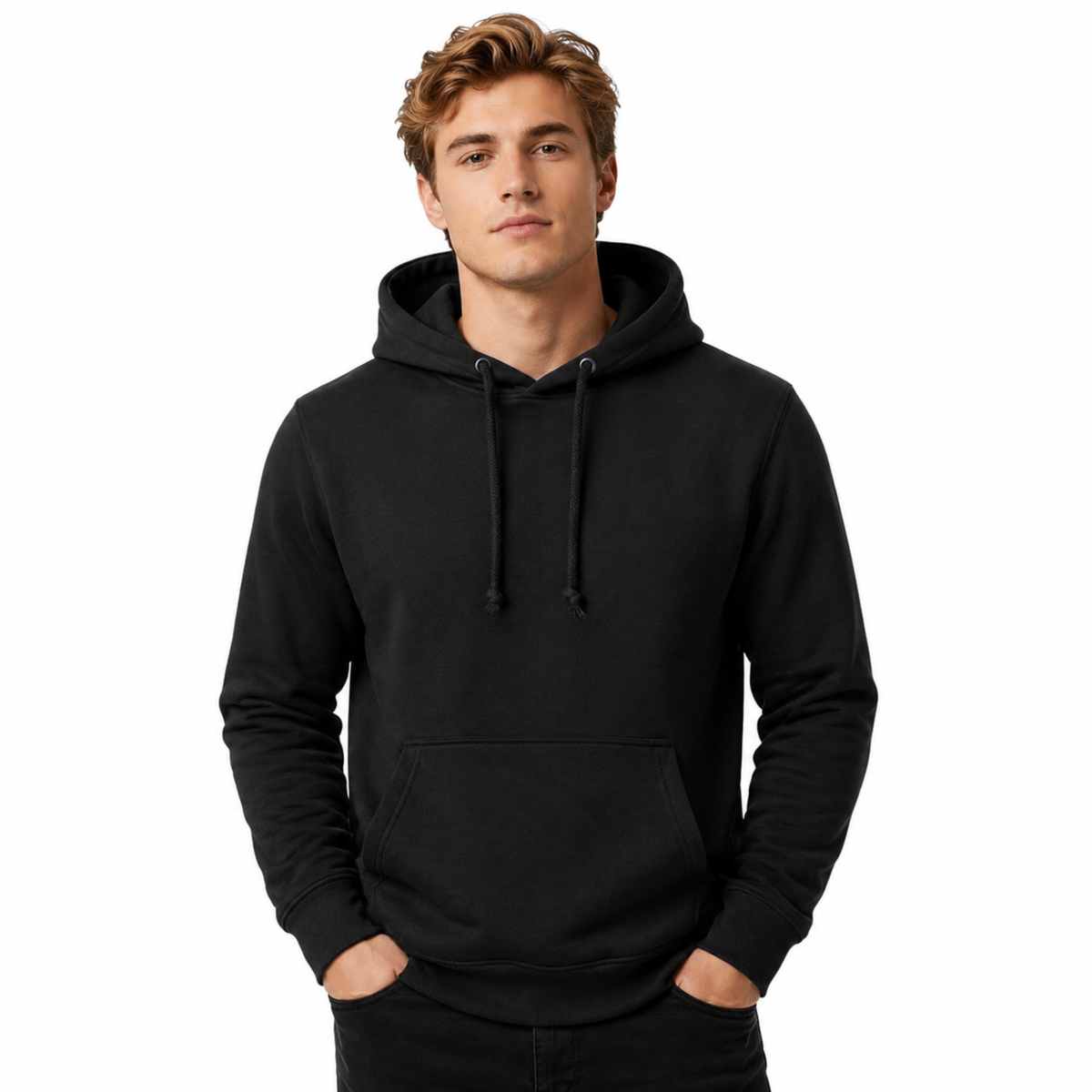 Men's Plain Hoodie | Casual Hoodie Jumper | Regular Fit