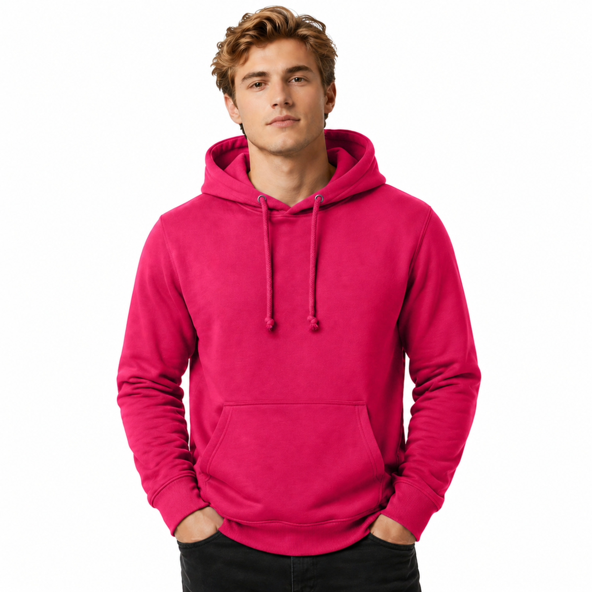 Men's Plain Hoodie | Casual Hoodie Jumper | Regular Fit