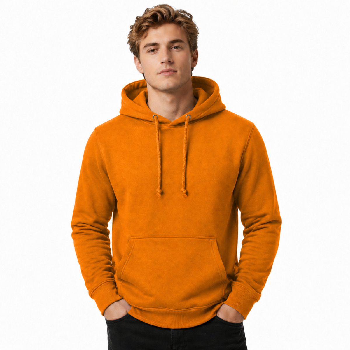 Men's Plain Hoodie | Casual Hoodie Jumper | Regular Fit