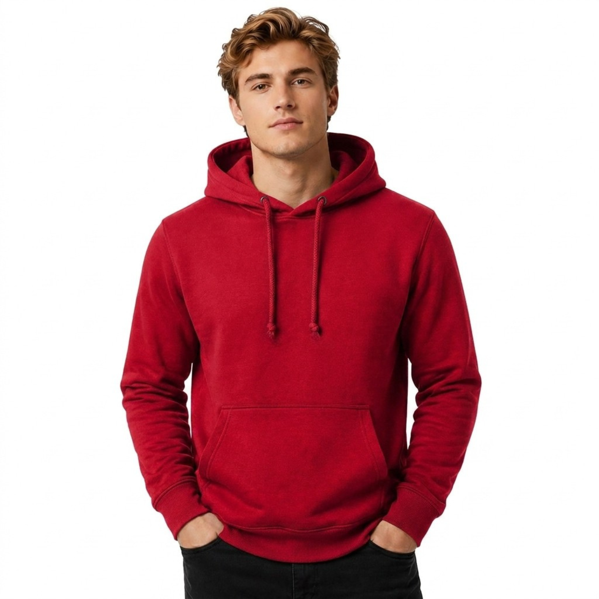 Men's Plain Hoodie | Casual Hoodie Jumper | Regular Fit