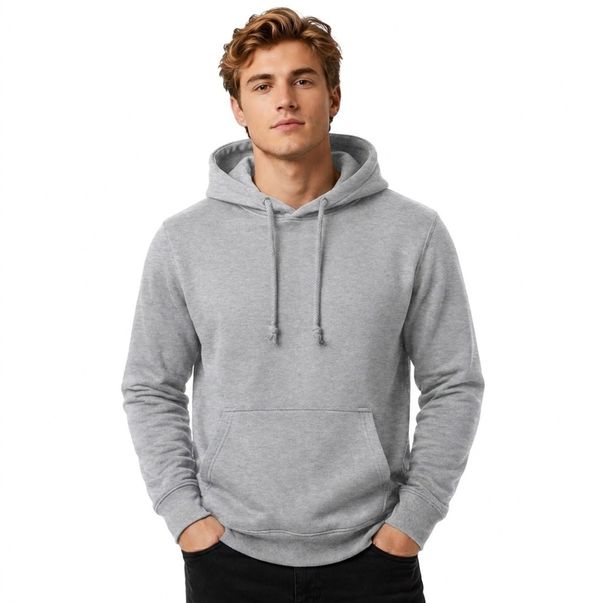 Men's Plain Hoodie | Casual Hoodie Jumper | Regular Fit