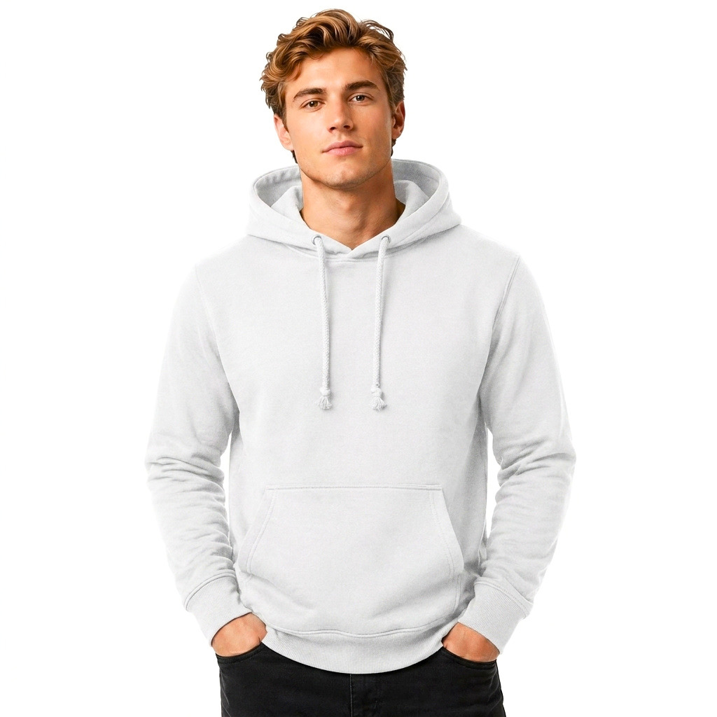 Men's Plain Hoodie | Casual Hoodie Jumper | Regular Fit