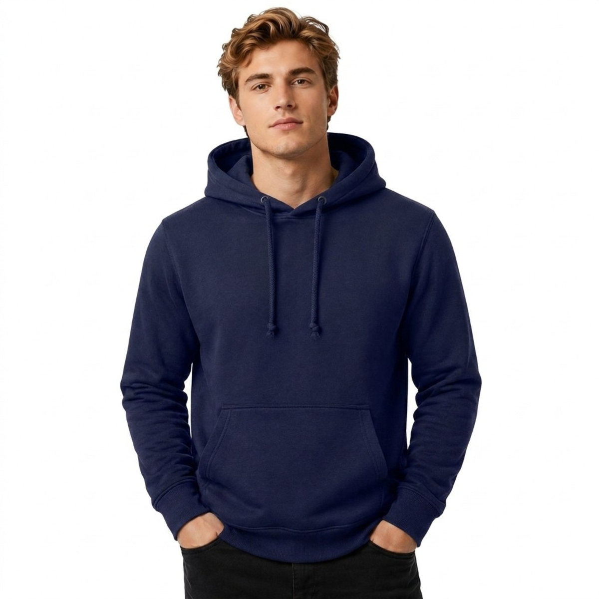 Men's Plain Hoodie | Casual Hoodie Jumper | Regular Fit