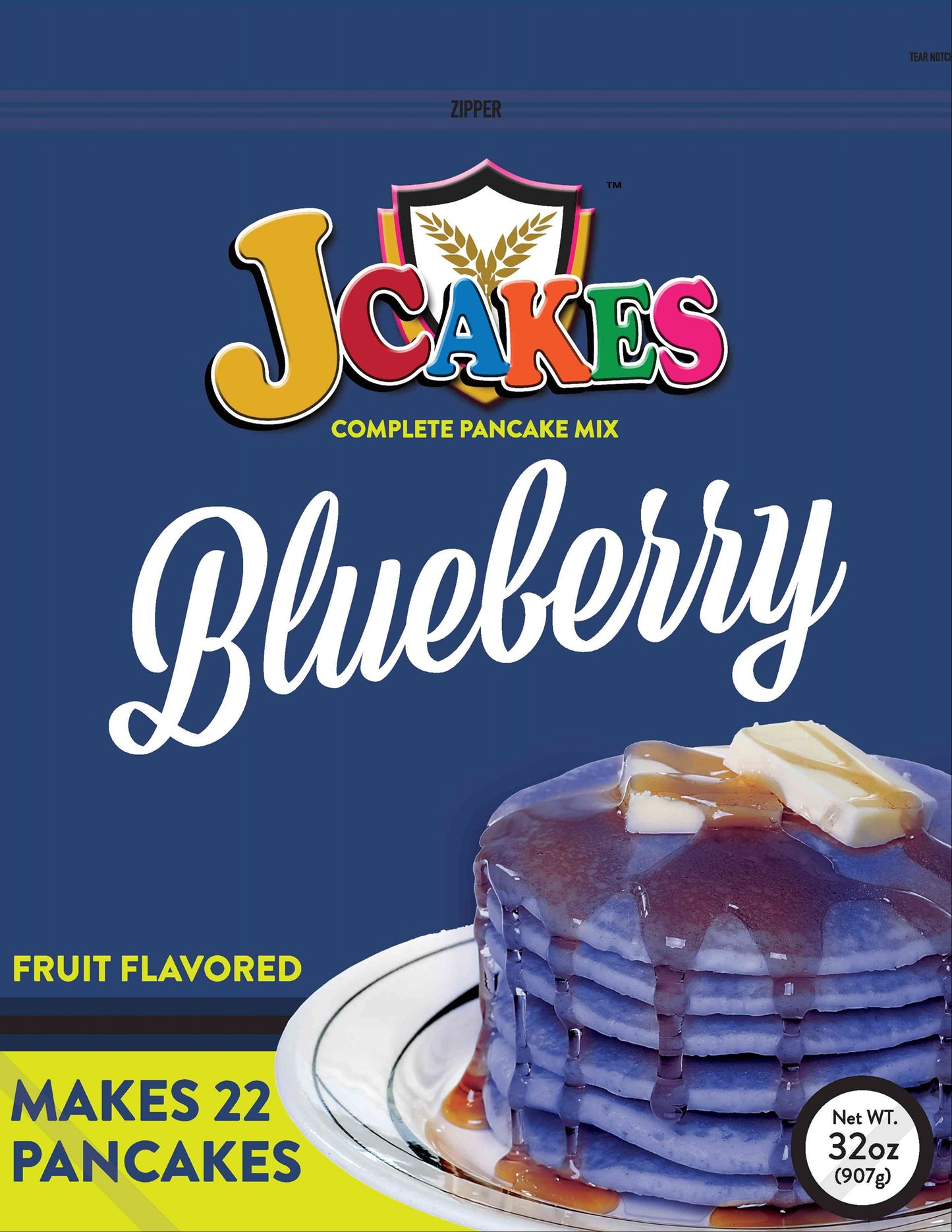 Blueberry J Cakes Pancake Mix